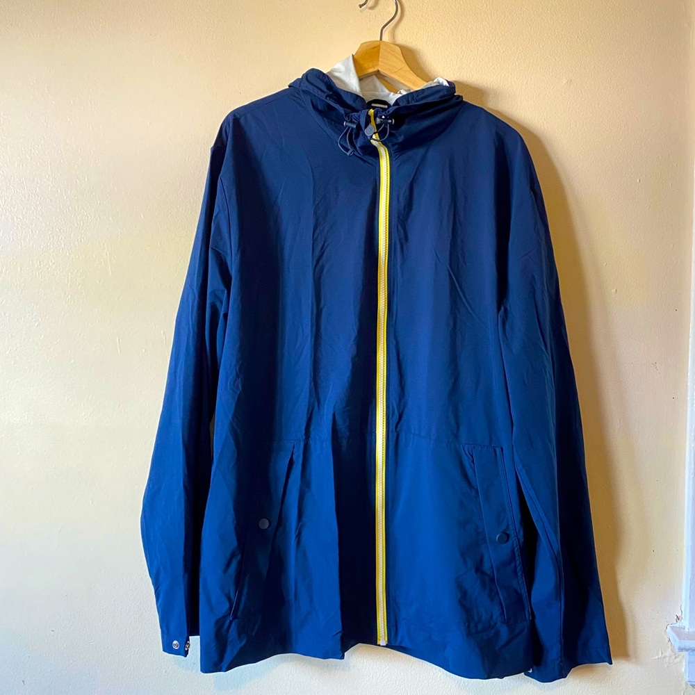Hunter for Target Raincoat Jacket navy yellow mens Adult 1X